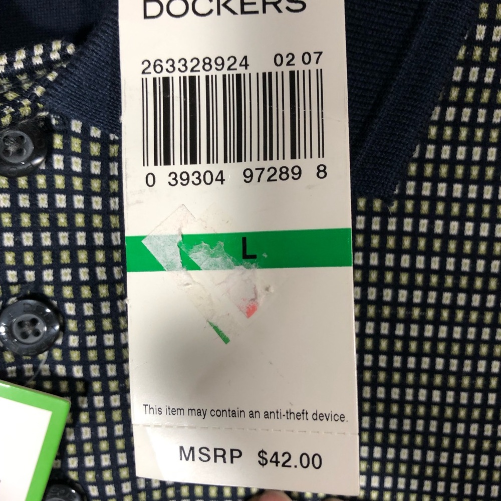 NWT Dockers Golf Shirt SZ L - Picture 6 of 14